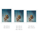 Poster Kleiner Vogel am Ast - Jacob Xu - 24x30 cm