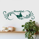 Sticker mural - Beautiful Life