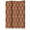 Paravent, Raumteiler freistehend, Trennwand - Predatory Features - Red Abstract Shapes Inspired by 