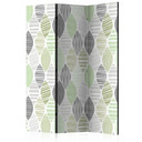 Screen room divider - Grønne tårer, 3-delt