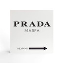 Billede af træ til at sætte op - Prada Marfa - 15x15 cm