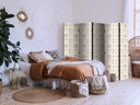 Paravent, Raumteiler freistehend, Trennwand - Beige Shades of Nature