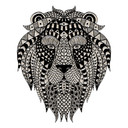 Muursticker Metallic Leeuw