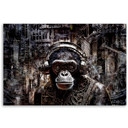 Canvasbillede, moderne abe-abstraktion