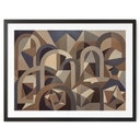 Poster Silent Axis - Geometrische Architectuur - Sir Edward x Grigory Gladarev