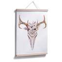 Plakat Kvilis - Pióro Boho z czaszką