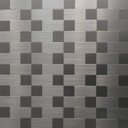 azulejos Adhesivos 3D patrón de mosaico de metal - 30,5 x 30,5 cm