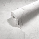 Non-woven tapet med 3D honeycomb mønster hvid tekstureret 