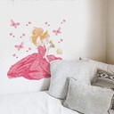 Sticker mural - La princesse et le roi grenouille