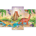 3-delt lærredsprint, Dinosaurer ved søen