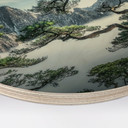 Obraz drewniany Las sosnowy w górach Huang Shan - NingYun Ye - Round