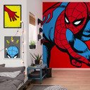 Non-woven tapet - Marvel PowerUp Spider-Man Watchout - 200 x 250 cm
