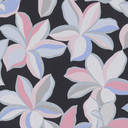 Blomstertapet sort sølv - tapet blomster Hawaii - design tapet natur