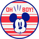 Selvklæbende tapet - Mickey Oh Boy - 125 x 125 cm