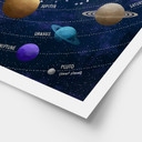 Plakat Kosmos - Układ Słoneczny z planetami i słońcem - Cats & Dotz