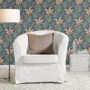 Rasch papier peint intissé, papier peint à motifs Salsa bleu nuit