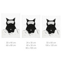 Poster Chat noir avec masque de nuit - Korenkova