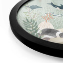 Plakat zwierzęta morskie w głębi oceanu - Oliver Robins - Round