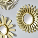 Wandspiegel 3er Set Vintage gold - Lima - Ø 25 cm