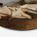 Billede Tischbein - Goethe i den romerske Campagna - rund – print på aluminium (Alu-Dibond)