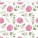 Tapet med mønster - akvarelblomster 04 - pink