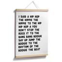 Teksty plakatów powiedziałem hip hop