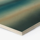 Hexagon Houten Schilderij Rotko Blush - Turquoise Horizon - Sir Edward x Grigory Gladarev