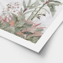 Plakat Tropikalna sielanka z kolibrem niebieski - Bloomery Decor