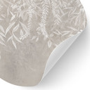 Muursticker Elegante wilgentakken in beige - Ms Tiff - Rond