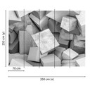 ikke-vævet tapet ConcreteBlocks betonlook fototapet Designwalls i grå 