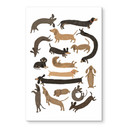 Akrylbillede Legende gravhunde - Illustration af hund - Melin