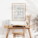 Poster Herbstliche Worte - Typografie
