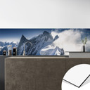 Stænkplade til køkken med bjergmotiv - Toppen af Mont Blanc - Nienartowicz