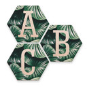 Hexagone Lettres Décoratives - Alu-Dibond effet cuivré - Urban Jungle