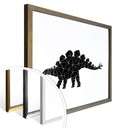 Plakat Nouveauprints - Geometryczny dinozaur Stegosaurus