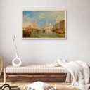 Plakat drewniany Turnera - Wenecja, Dogana i S. Giorgio Maggiore