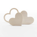 3D Décoration Bois Coeurs Set (3 pièces)