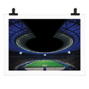 Poster Hertha BSC - Volles Olympiastadion bei Nacht