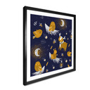 Plakat zwierzęta leśne nocą - UN Designs
