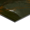 Wanddecoratie Warme Penseelstreken Abstract - Cheney - Alu-Dibond