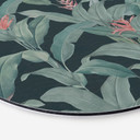 Billede Urban Jungle Tropical Leaves Green - Bloomery Decor - rund – print på aluminium (Alu-Dibond)