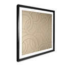 Plakat Abstract Rings beige - Grande - Square