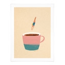 Poster Hopp i kaffet - Rivers