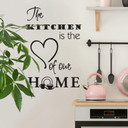 Muursticker The kitchen is...