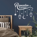 Sticker mural Lanternes d'étoile de lune de Ramadan Kareem