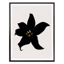 Plakat Kubistika - Ciemna orchidea