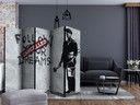 Paravent Séparation de pièce - Rêves brisés (Banksy) , 5 pièces - 225x172 cm