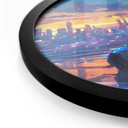Plakat Podróż samochodem przez deszcz - Takkar - Okrągły