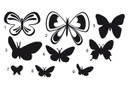 Wallsticker Sværm af sommerfugle