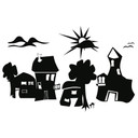 Sticker mural - Paysage Rigolo